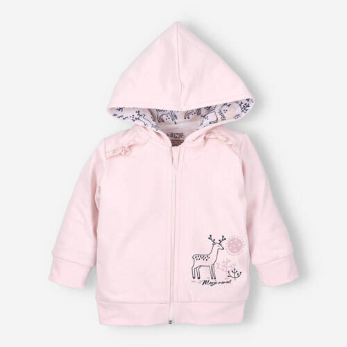 Дитяча кофта з органічної бавовни Jelonki Nini рожевий
