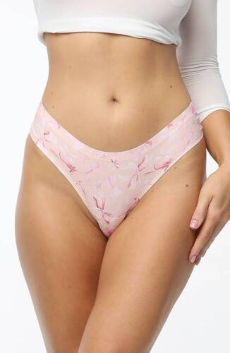 Жіночі трусики бразиліана Sweet Bow Simple Brasil Julimex - рожевий