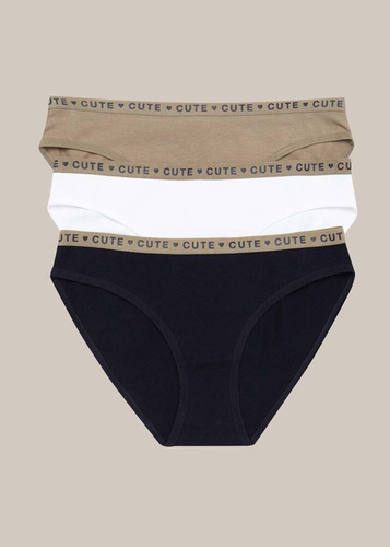 Набір трусиків жіночих 3шт. 36508-K070 MI-MI A'3 Henderson, - multicolor