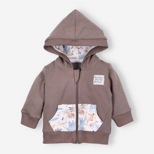 Дитяча кофта з органічної бавовни Skarby Jesieni Nini коричневий