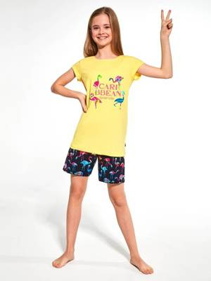 787/93, 788/93 Caribbean Піжами для дівчаток Cornette жовтий