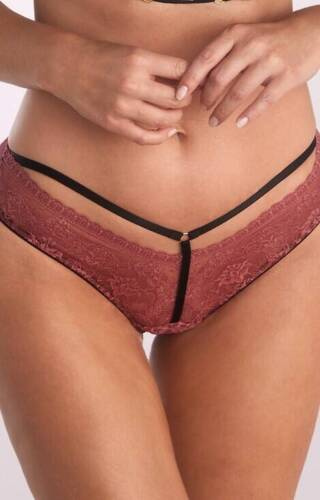 Трусики бразиліана жіночі B-1108/3 Eva Kinga, - чорний/рожевий