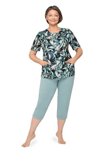 Піжама жіноча 200 Maria I Martel, - чорний/бірюзовий