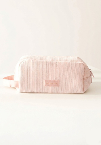 Косметичка Small SENSIS – Рожева, З Пошиттям у Призму, З Замком та Логотипом