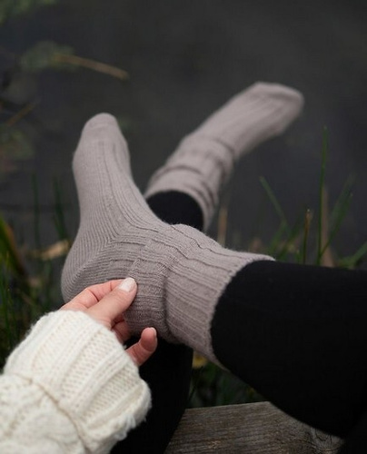 Жіночі шкарпетки Gabriella SW/069 grafit- мериносова вовна