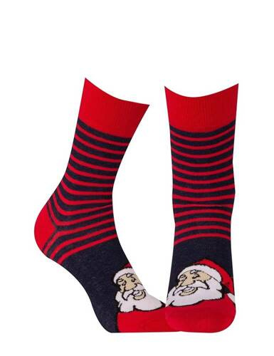 Шкарпетки святкові унісекс U04.155 Wola -  817 red