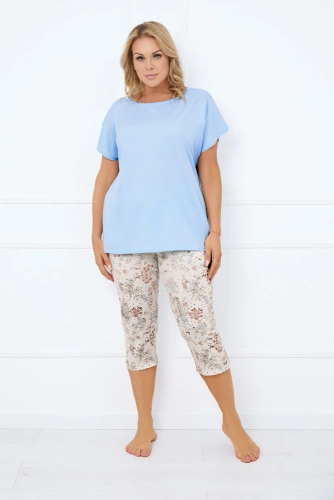 Піжама жіноча Solita короткий рукав Italian Fashion, - блакитний