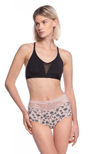 Набір трусиків жіночих L-1550 MX  Lama,- чорний/пудрово-рожевий
