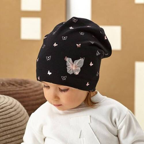 Шапка для дівчинки 48-031 AJS, - mix kolor