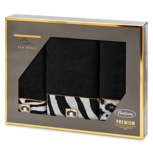 Набір рушників Eva 22 panter Eurofirany- чорний