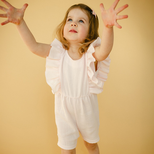 Мусліновий ромпер Meadow Eevi - рожевий