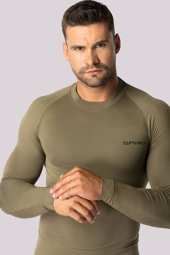 Термоактивний лонгслів чоловічий Alpha довгий рукав Spaio forest green