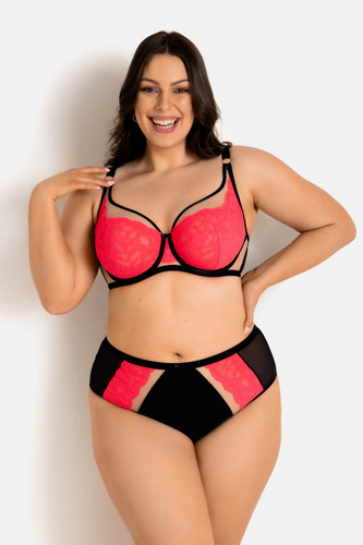 Трусики повні Funny 19232 Mediolano чорний + флуо