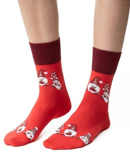 Steven ART.136 – жіночі різдвяні шкарпетки, бавовняні, теплі та м’які -148