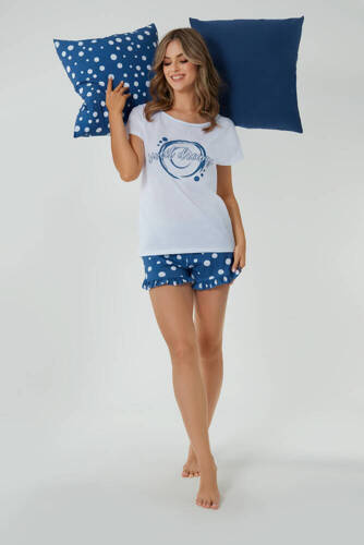 Піжама жіноча Raba короткий рукав Italian Fashion,- амарант/меланж