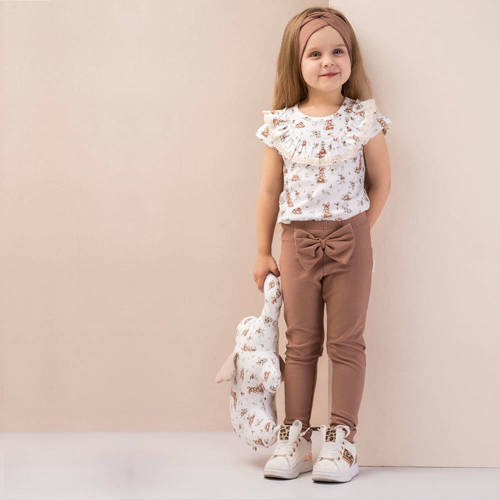 Легінси для дівчинки 196281 "Bunia" Nicol, - коричневі