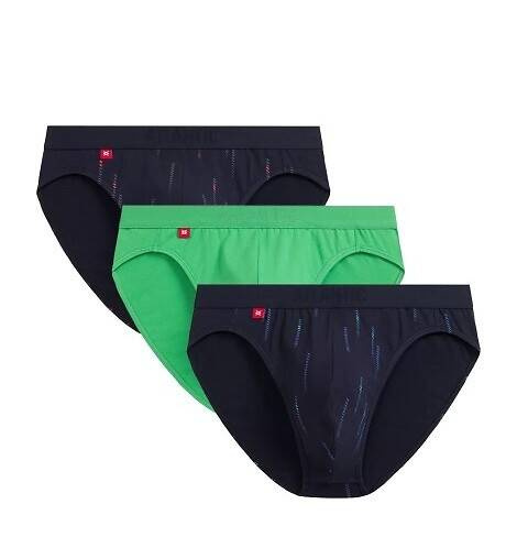 Набір трусів-сліпів чоловічі 3MP-193 A'3 Atlantic, -темно-синій/зелений