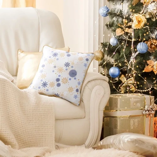 Декоративна наволочка Carol Eurofirany - білий/золотистий