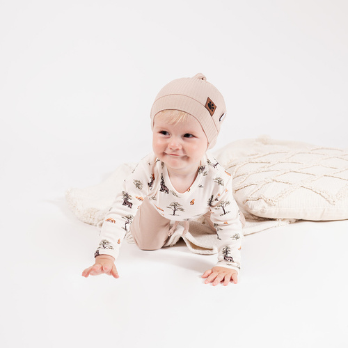 218094 Yogi Bear Боді бавовняне Nicol – довгий рукав, лісовий принт