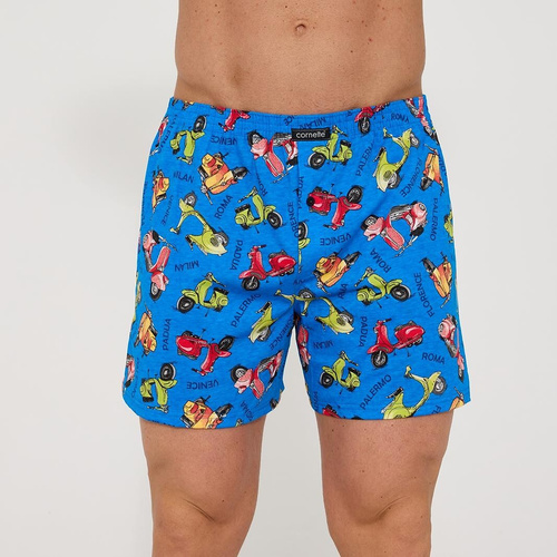 Чоловічі боксери Cornette Classic 001/185 011/185 Vespa  – 100% бавовна, вільний крій, гульфик на ґудзику, комфорт на кожен день