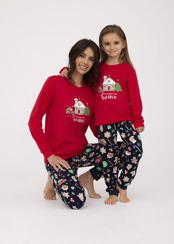 Піжама для дівчинки 592/175 594/175 Home Cornette, - червоний