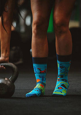 Шкарпетки чоловічі/жіночі Fitness  Spox Sox multicolor