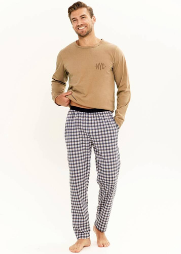 Піжама чоловіча  3298 Rob Taro, - коричневий