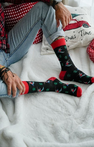 Milena 1290-031 – чоловічі різдвяні шкарпетки 01