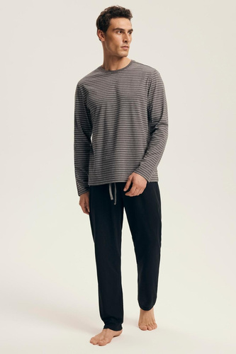 Чоловіча піжамa Premium 43455 New Henderson, - сірий