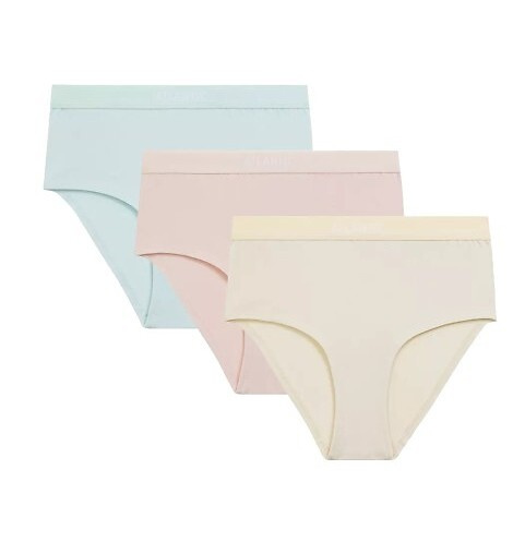 Набір трусиків жіночих 3CLP-009 Maxi Atlantic -бежевий/ванільний/блакитний
