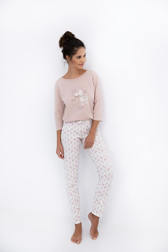 Milani Жіноча піжама Sensis  – 100% бавовна, лама, рукав 3/4