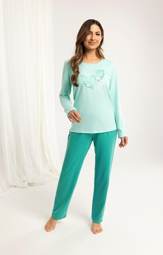 Regina 705 – жіноча бавовняна піжама з довгим рукавом і брюками