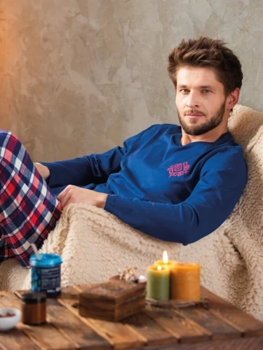 Піжама чоловіча MNS 613 Key - темно-синій