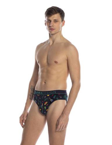 Труси-сліпи чоловічі M-1003 SD Lama, - зелений/темно-синій