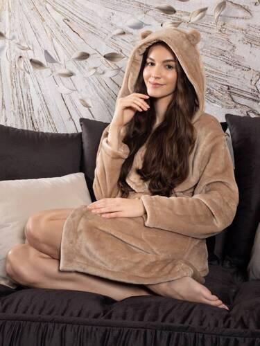 Халат жіночий Teddy Momenti Per Me  beige