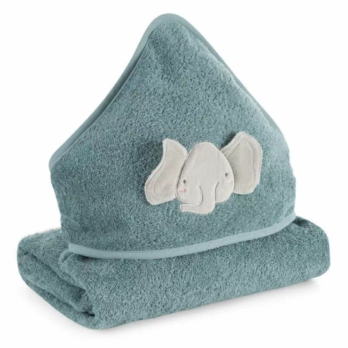 Дитячий рушник після купання  Baby 59 Słonik Eurofirany,- блакитний
